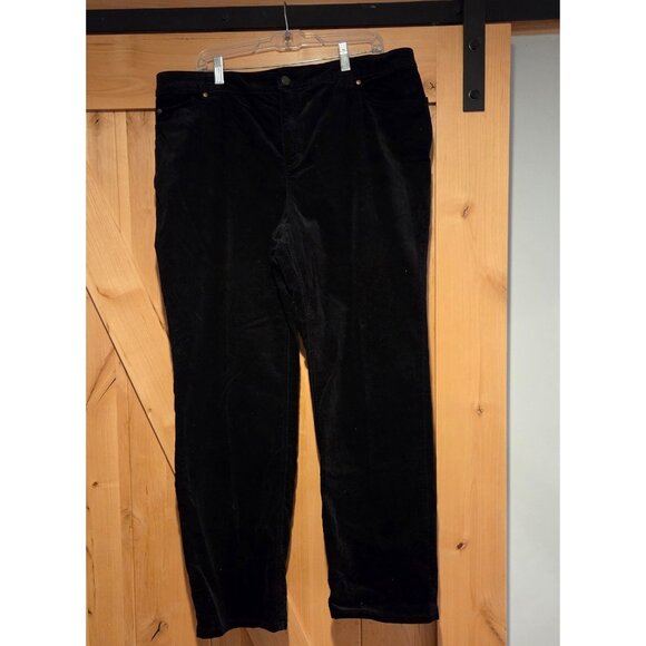 Charter Club Pants - Charter Club Womens 18W Velvet Pants Stretch Straight Leg 38x31"